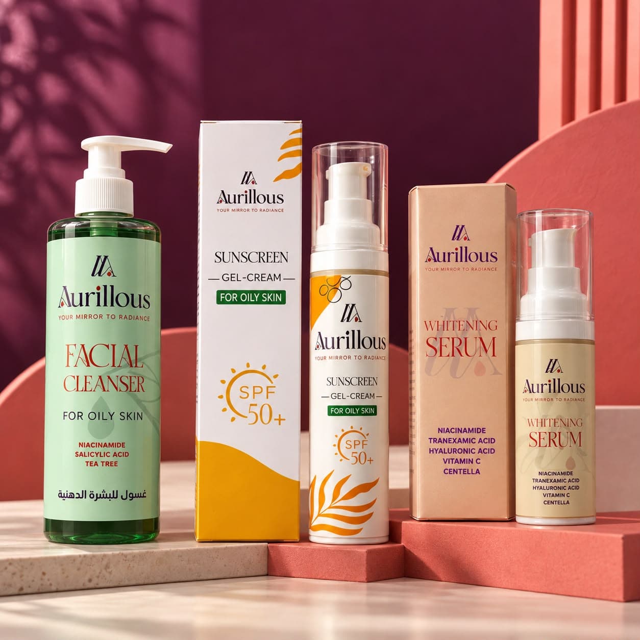 Aurillous Complete Glow Routine( Oily & Combination Skin)
